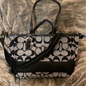Coach Tote, signature jacquard
